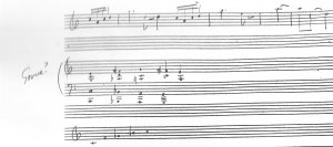 A good day at the outset of a new piece looks something like this...